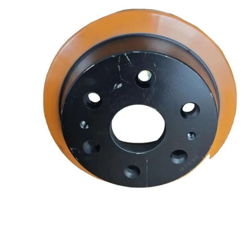 250-80-65 Traction Wheel 6-hole PU Drive Wheel Bore 65mm 250mm Drive Wheel for Electric Stacker