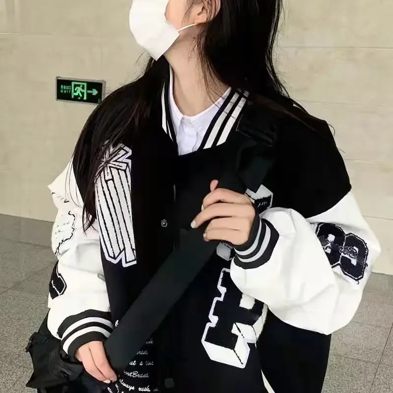 عارضة الأمريكية الرجعية كلية نمط فضفاض صالح البيسبول سترة للرجال والنساء الربيع الساخن بيع الموسم العصرية طالب Jac #4