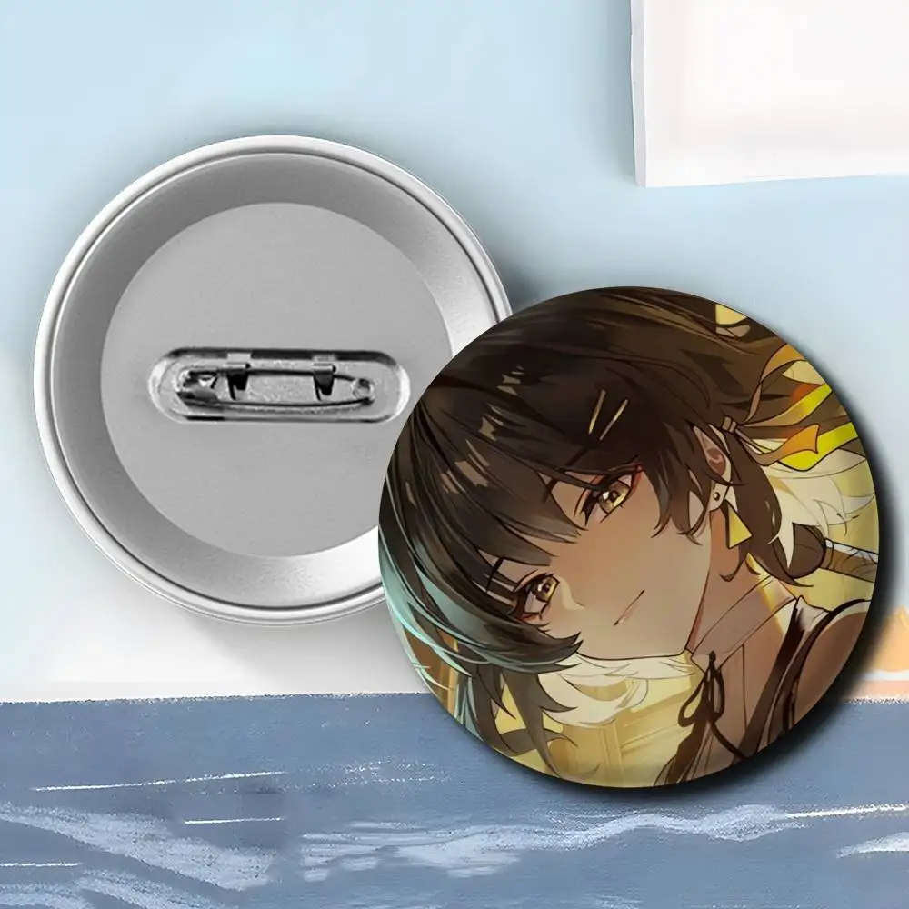 Rover Wuthering Waves Badges Round Exquisite Badge Brooches Creative Pins For Clothes Hat Backpack Gift Accessories