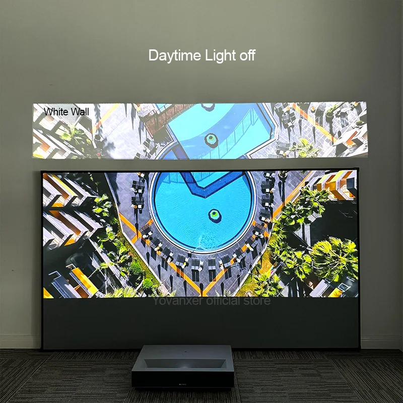 Проекционный экран с Т-образной призмой размером 130 ~ 150 дюймов, высококачественный проектор с функцией отклонения окружающего света для короткого проектора UST Ultra 4K 3D