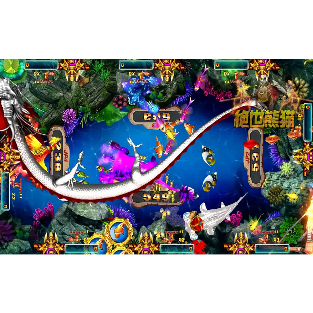 USA Popular 4/6/8/10 players Panda Fish Hunter Game Machine Host Accessories For Fish Hunter Machine