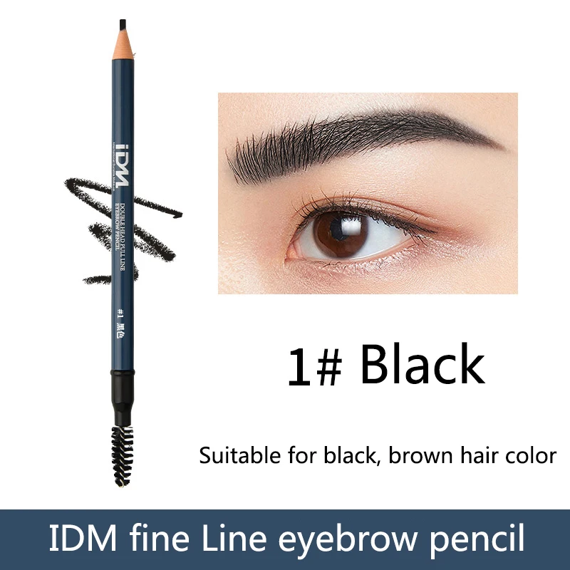 

Pull Line Eyebrow Pencil Thin Head White Brown Black Waterproof Makeup Beginner Eyebrow Pencil Original Brand 2 in1