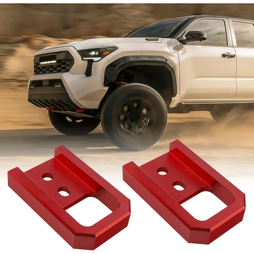 

Red Tow Hooks for Toyota Trucks and SUVs, Compatible with Tacoma/4Runner/Land Cruiser Models
