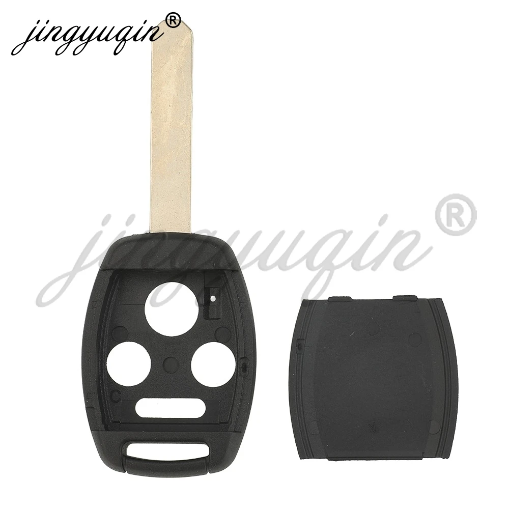 jingyuqin 5/10X High Quality Remote Key Case Shell for Honda Accord Fit CR-V Civic PilotInsight Ridgeline 2008 2009 201020112012 view 5