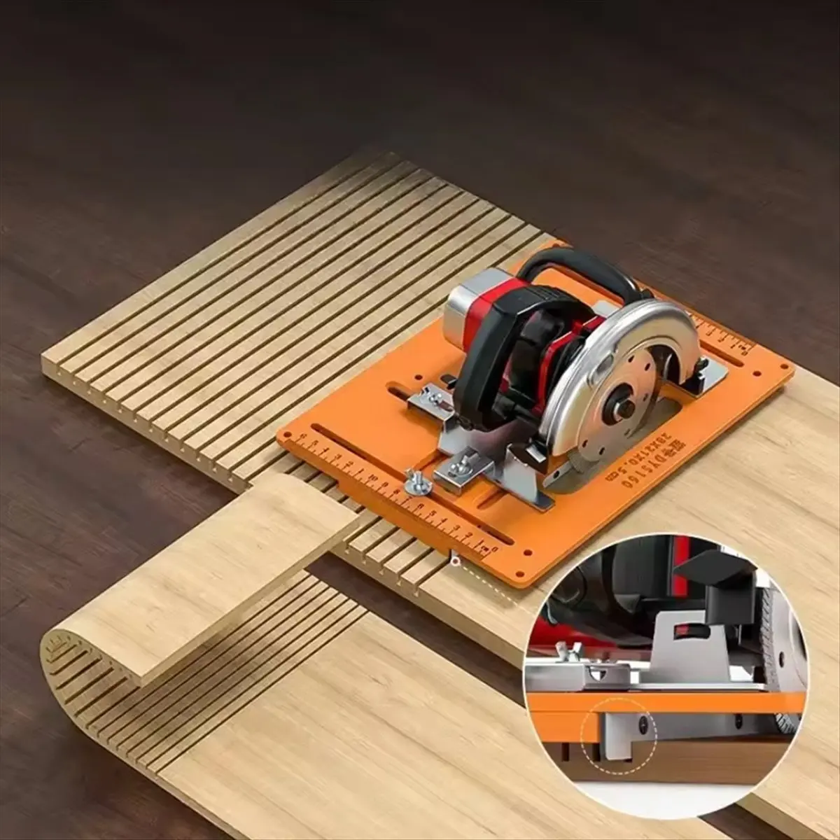 Bakelite Guide Plate Saw Base Woodworking Bench Accessory for Adjustable Saw Guide Rail Bottom Plate-BCBW