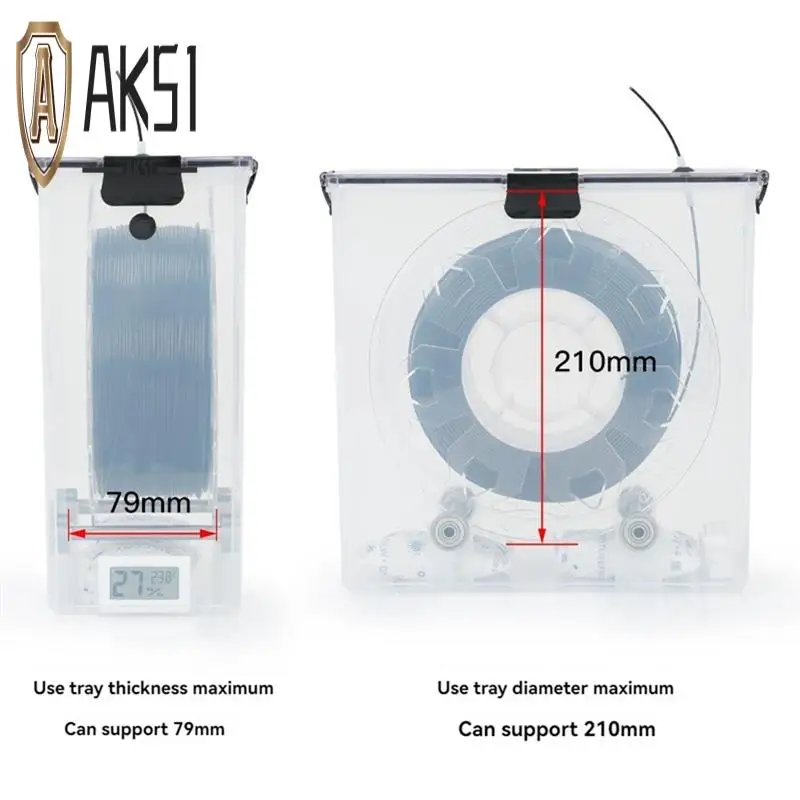 

AK51-3D сухой ящик для хранения нити принтера, нагрев горячего воздуха, держатель для печати, материал, влагостойкий для всех FDM