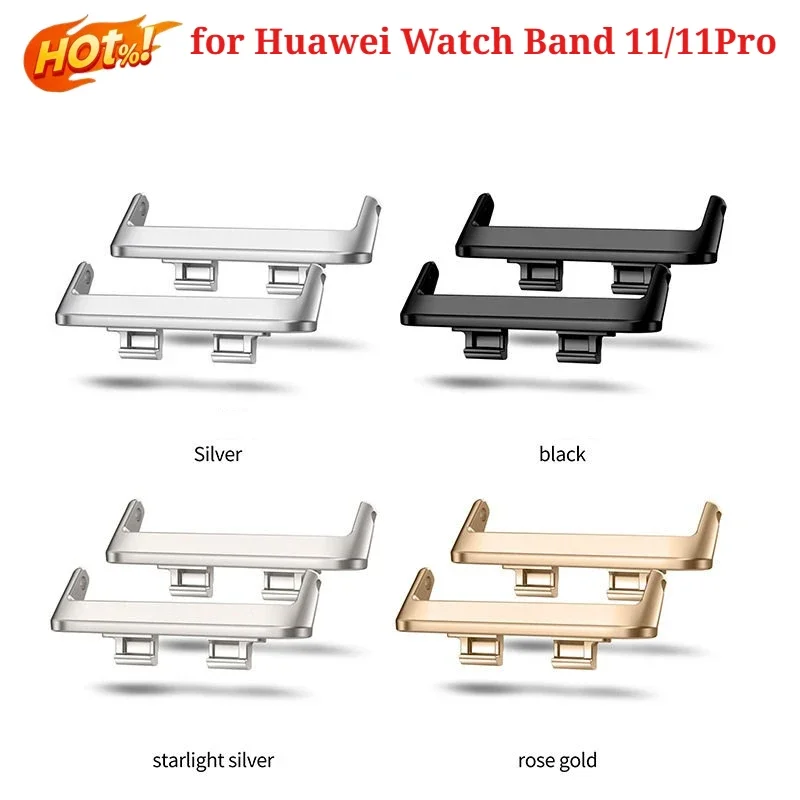 Stainless Steel Metal Accessories for Huawei Watch Band 11/11Pro 14mm 18mm 1Pair band Adapter Connector Strap Watchband Bracelet