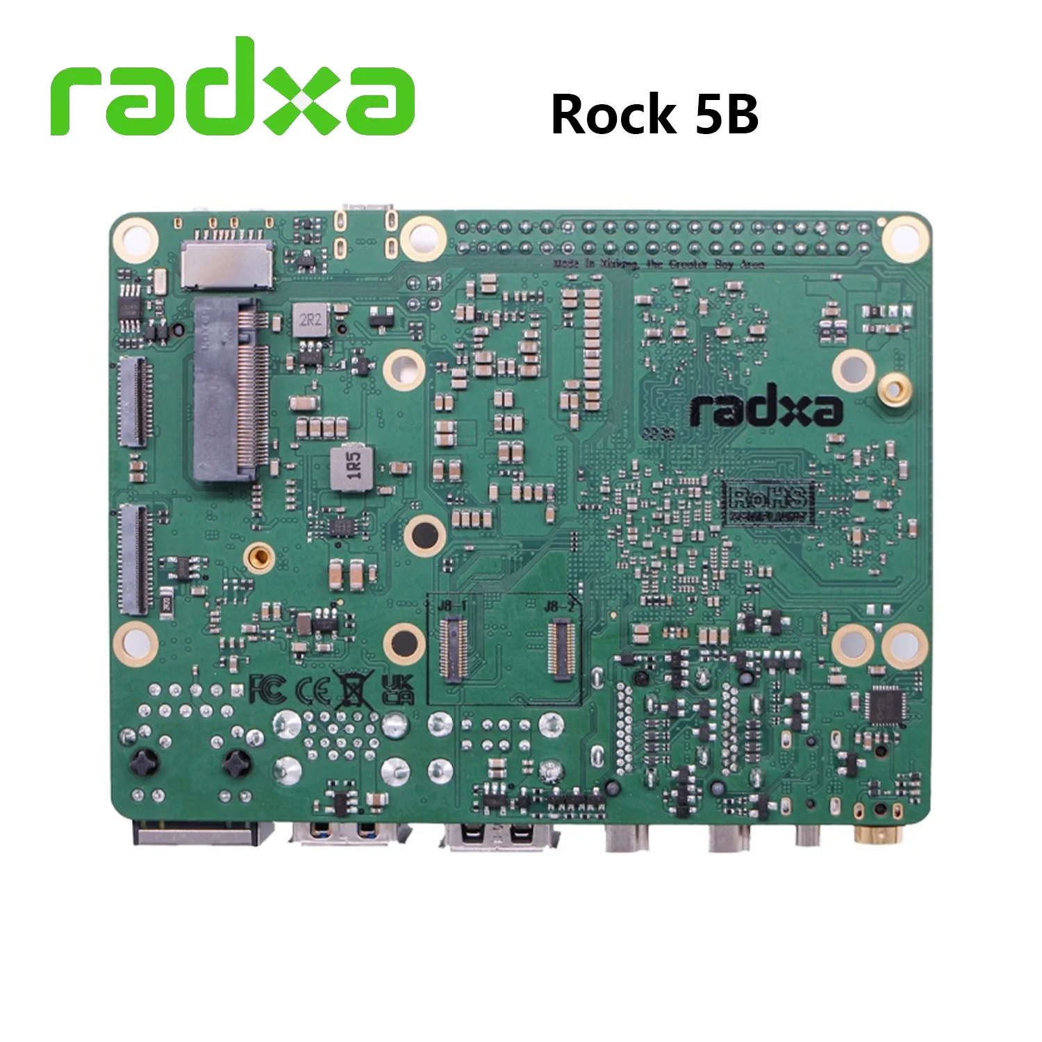 Imagem -02 - Radxa Rocha Conselho de Desenvolvimento Rk3588 Quad Core A76 Quad Core A55 8k Único Computador Board