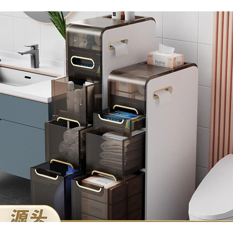 Bathroom shelf storage cabinet free installation toilet toilet bathroom toilet storage cabinet floor