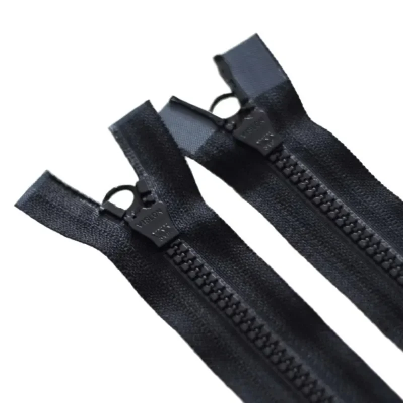 2pcs/Lot 3# 40 To 120cm Long Ykk Resin Zipper 3VS Black White Double Open Slider Pull Jacket Repair Tailor Sewing Accessories