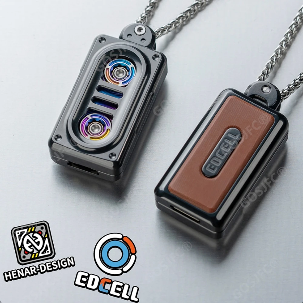 EDCELL EDC Tapedrive Zirconium Fidget Slider Mechanical Magnet Linkage Necklace Push Slider Stress Relief Toy Original Designs