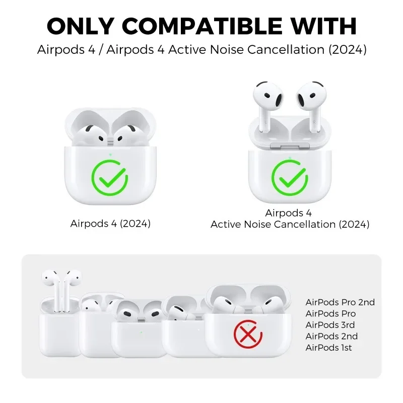 2024 New For Airpods 4 Liquid silicone Case 3D games Button design console Advanced protective case Anti fall with keychain