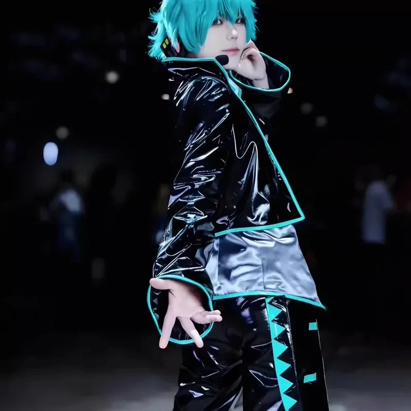 

ㄨ2026Anime Mikuo Male Version Cosplay Costume Full Set Green Custom Made Jacket with Wig㎡@￥
