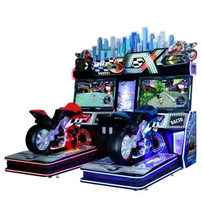 2026 Hot Sale FL  Arcade 5DX Dynamic Bike Racing Game Machine Super Motor Simulator With 42 Inch HD LCD  Operated Customized