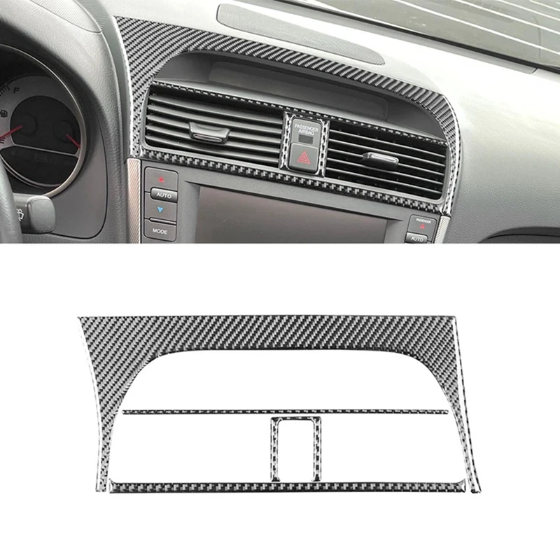 Carbon Fiber For Honda Acura TL 2004-2008 LHD Car Center Air Condition Vents Cover Trim Stickers Interior Accessories-Boom