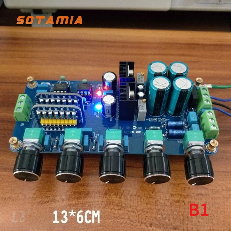 

SOTAMIA NEC UPC4570C Preamp Tone Board Bass Treble Balance Volume Control Preamplifier for Headphone Power Amplifier DAC