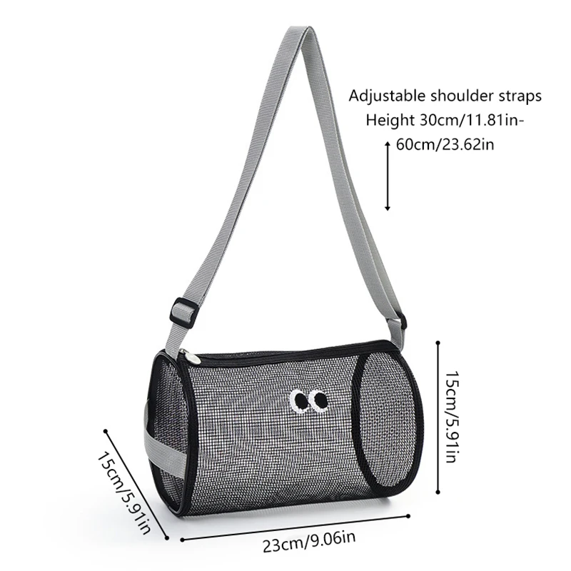 Travel Breathable Mesh Waterproof Cosmetic Bag Toiletries Organizer Hanging Drain Bag Beach Handbags Swim Storage Crossbody Bags