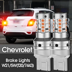 2x LED Brake Light Lamp W21/5W 7443 T20 Canbus For Chevrolet Impala Malibu Tahoe Trax Colorado Traverse Volt Caprice Sonic Spark