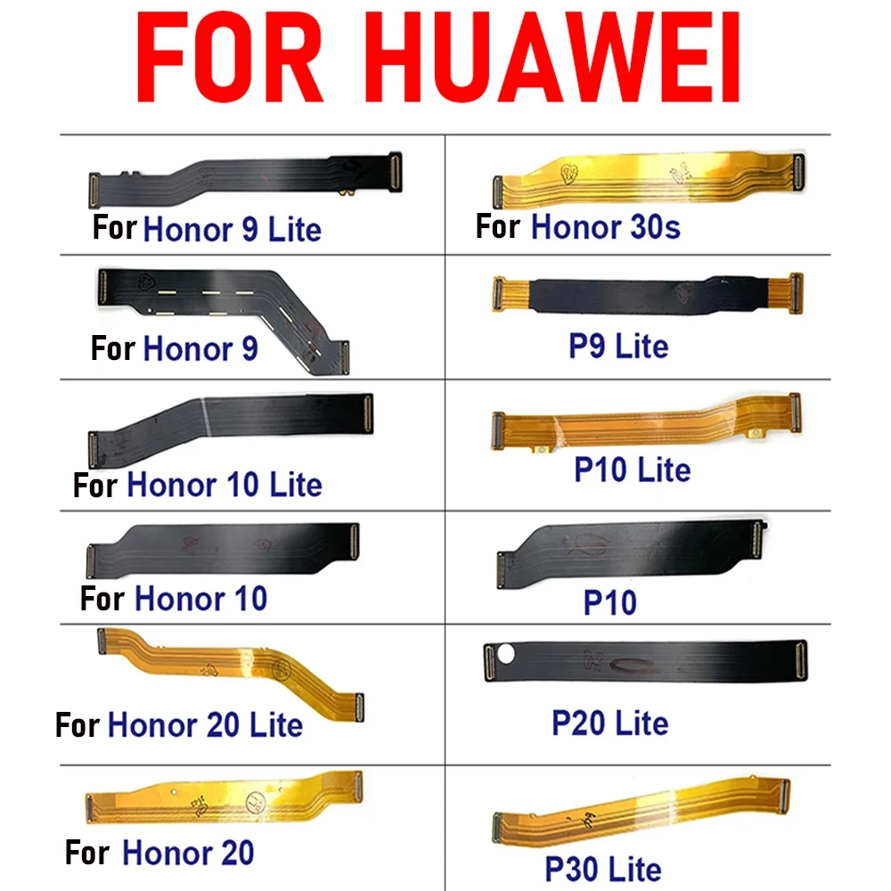 NEW Main Motherboard Flex Cable Replacement Parts For Huawei P9 Plus P10 P20 P30 lite P40 Honor 9 10 20 Lite 9X 30s