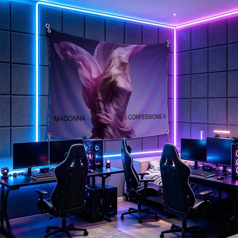 M-Madonna Confessions I Feel So Free Flag Suitable For Party Club Outdoor Interior Wall Decoration Banner Fans Gift