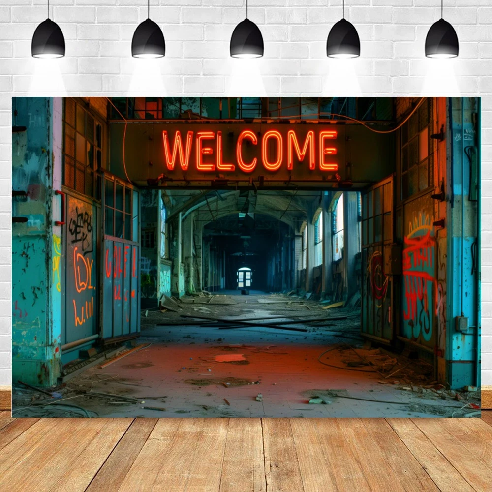 Abandoned Laboratory School Building Scene Backdrop Horror Themed Party Room Escape Game Photography Background Photostudio Prop