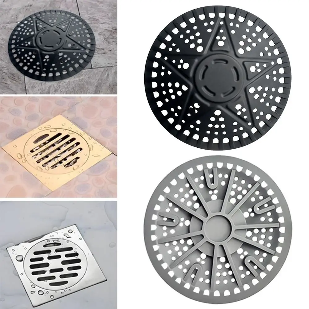

Силиконовый канализационный сливной фильтр, антиблокирующий фильтр для очистки волос, сетчатая крышка для слива пола, круглая форма, улавливатель отходов