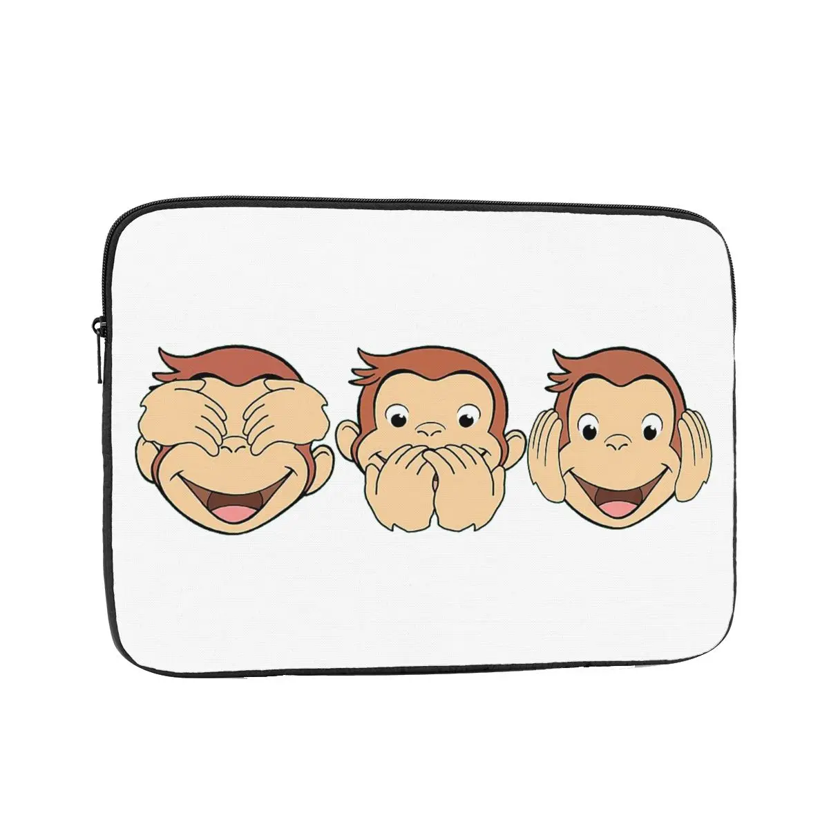 

Curious George Notebook Laptop Bag Case Pouch 10 12 13 15 17 Inch Notebook Sleeve Cover Bag Tablet Shockproof Case Bag