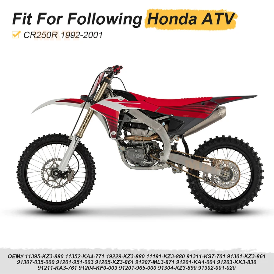 Complete Top and Bottom End Engine Gasket with Oil Seal Kit for Honda CR250R 1992-2001 O.E.M# 11395-KZ3-880