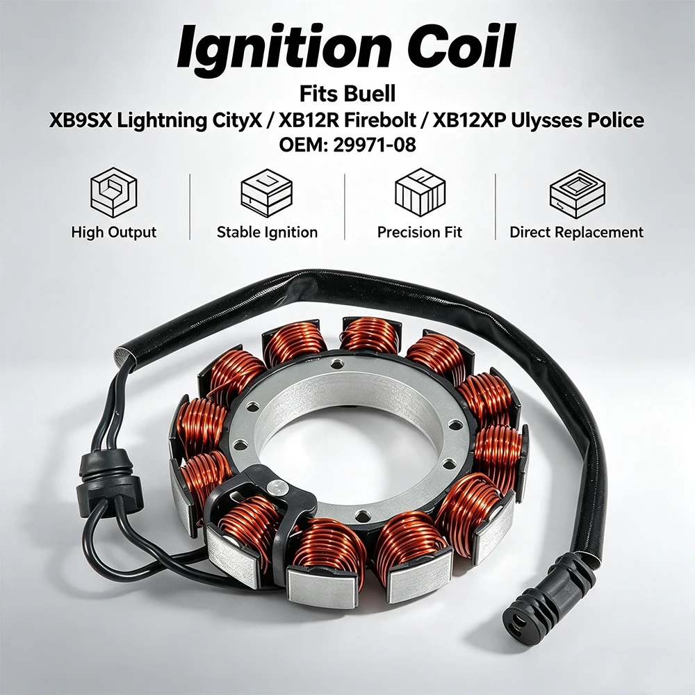 OEM:29971-08 Ignition Coil For XB9SX XB12S XB12SX XB12STT XB12SS XB12SCG Lightning XB12R Firebolt XB12X XB12XP XB12XT Ulysses