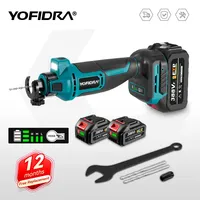 Brushless Electric Drywall Cut-Out Tool 3 Gear Cordless Rotary Saw Cutting Wood Drywall Sheetrock For Makita 18V Battery Pin