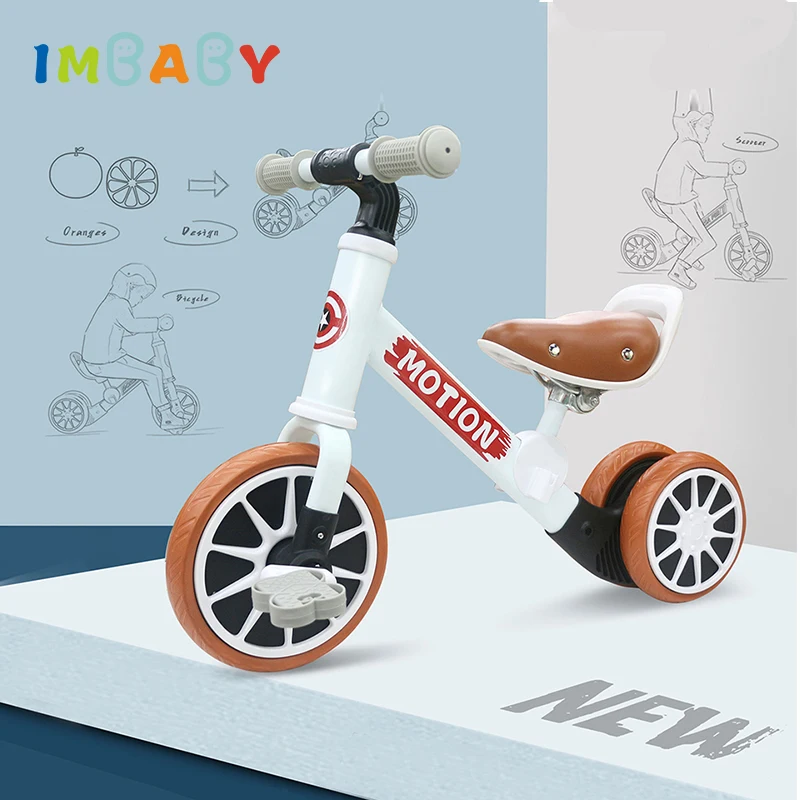 IMBABY Baby Balance Bike Adjustable Seat Tricycle Scooter Baby Walkers Ride-on Car Skateboards for Children Ride-on Toys