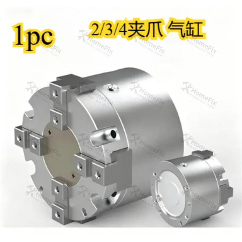 MHS2 MHS3 MHS4 Series Parallel Pneumatic Gripper MHS80D Two Three Four Jaw Air Clamping Cylinder