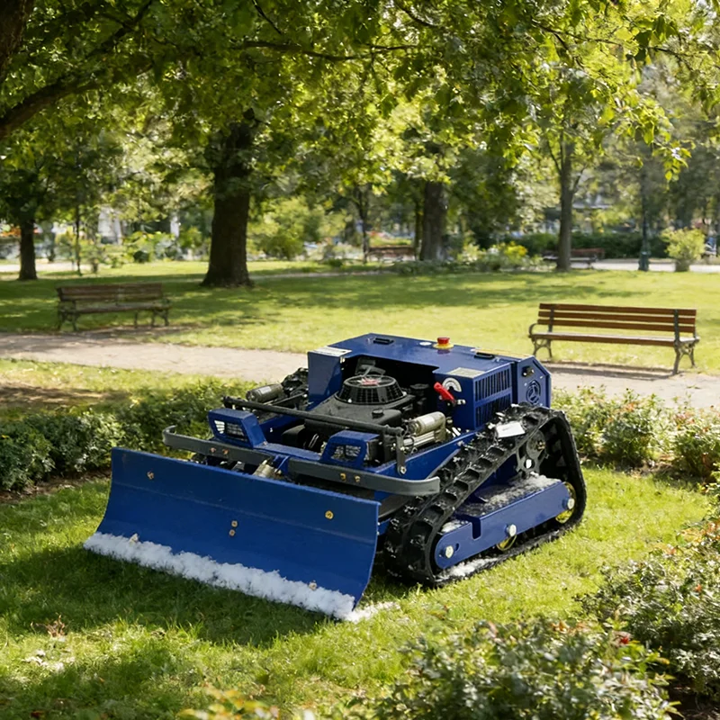 

Customized all terrain tracked weeding machine with remote control for farm, orchard, lawn cleaning, lawn mower