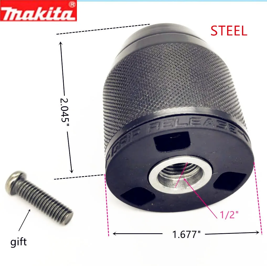 Makita Chuck Keyless replace for 766008-1 763193-1 1/2