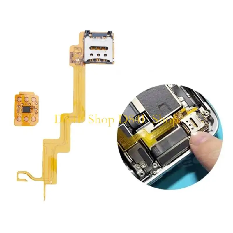 D84F Stable Signals eSIM to Single Card Plastic Adapter Card for Mobile Devices Simple Insertion Design for Traveler