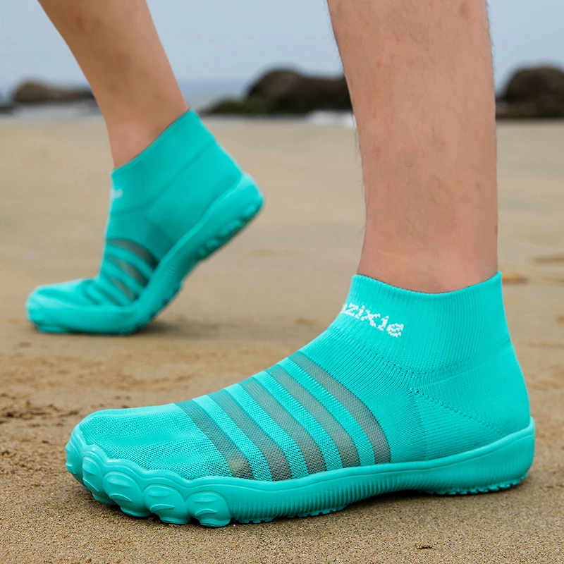 Men Water Shoes Quick Dry Lightweight Non-Slip Aqua Shoes for Swimming Beach Running Fishing Sports Sneakers Water Shoes Woman