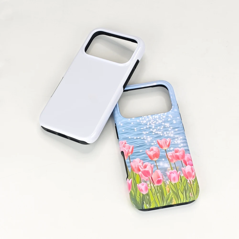 10 szt. 2 w 1 Puste etui z folią do sublimacji 3D na iPhone 17 17Pro 17 Air 17 ProMax 16 do druku termotransferowego, wytrzymała tylna obudowa — zdjęcie produktu 5