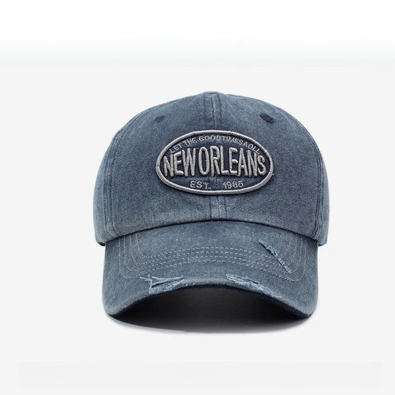 خمر قبعة بيسبول مغسولة القطن المطرزة رسالة عارضة لينة أعلى للجنسين الرجعية الهيب هوب قبعة الأزياء في الهواء الطلق الشارع الشهير هدية #2