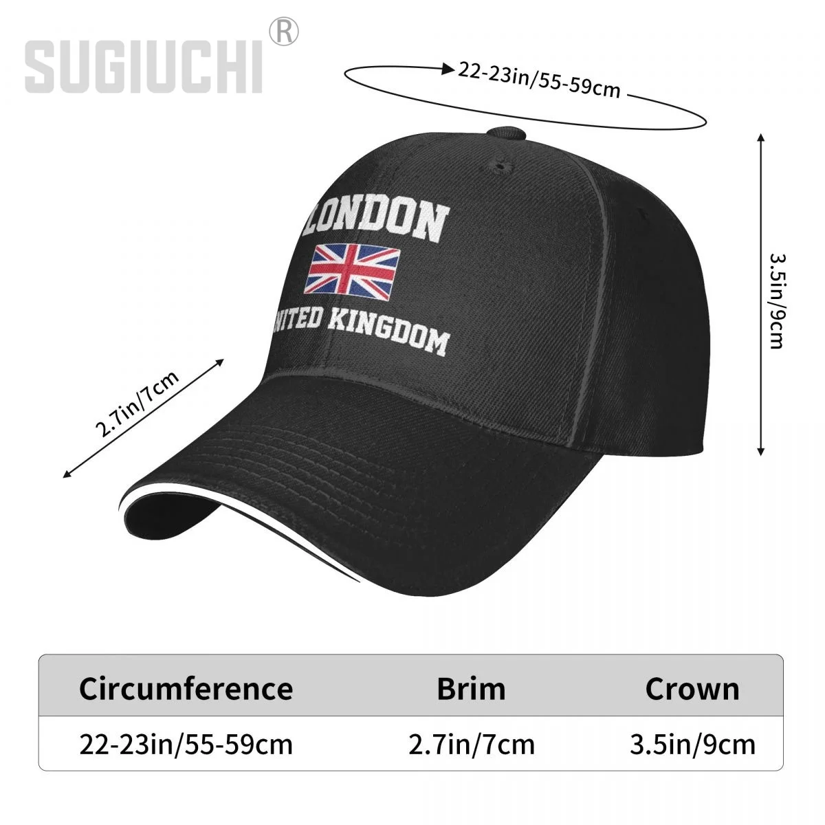 Baseball Cap United Kingdom London Capital Men Women Unisex Hip Hop Sandwich Caps Snapback Golf Hat Fishing