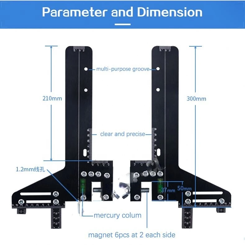 Professional Elevator Guide Rail Alignment Gauge