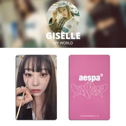 Korean Girl Group Zhaaespa's New Special MY World Am Bonus Card KARINA GISELLE WINTER NINGNING Peripheral Small Cards