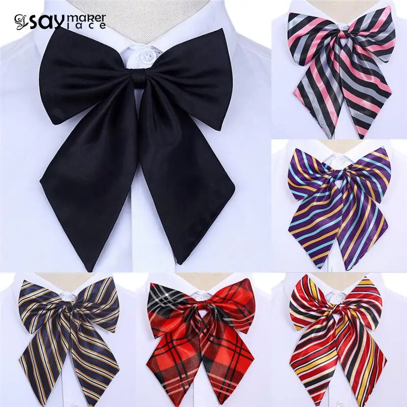 

1PCS Women Bowties Vintage Striped Bow Ties Silk Tie Bow Tie Butterfly Gravata Borboleta Cravat Wedding Neck