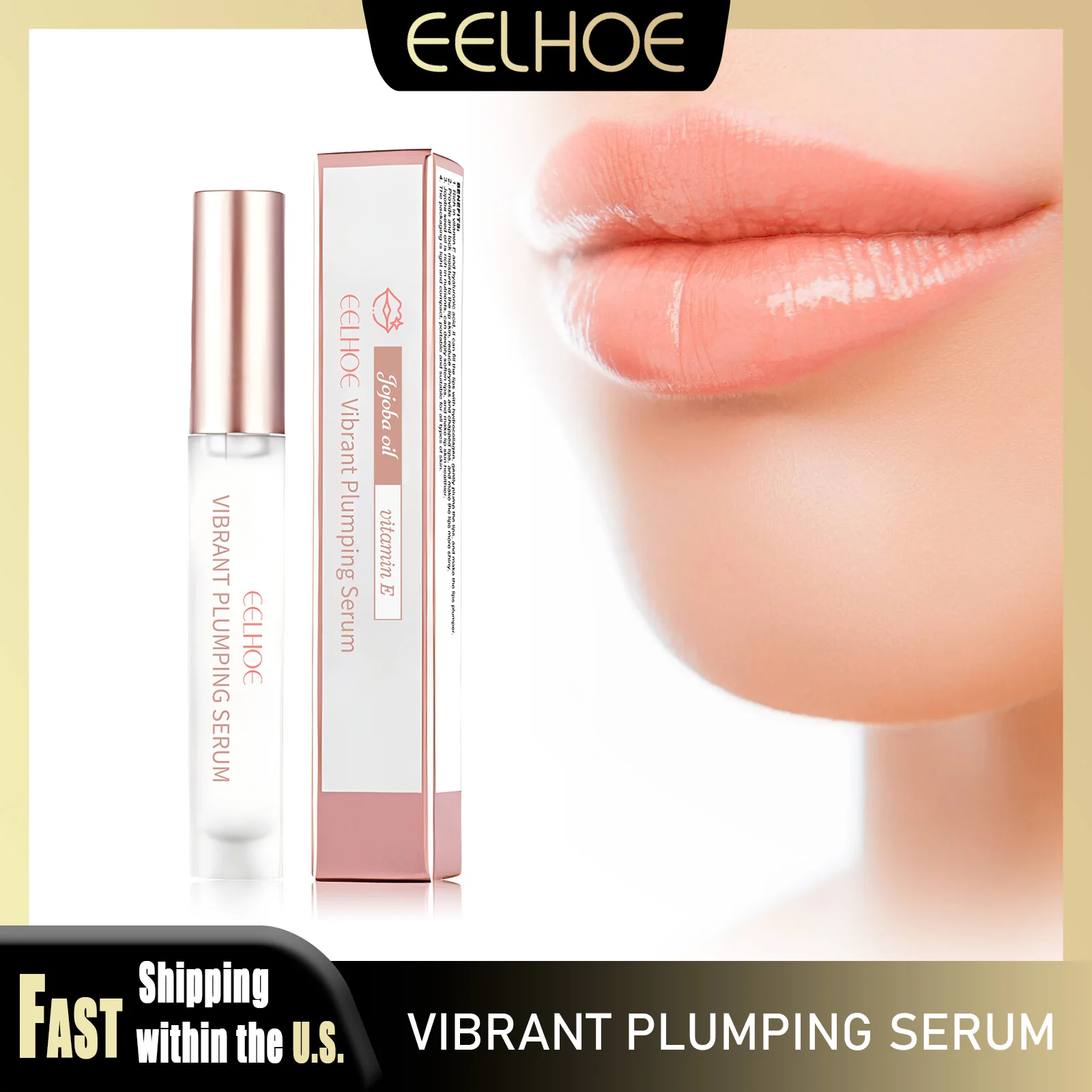 

EELHOE Пухлый бальзам для губ Стойкий увлажняющий против сухости Предотвращает растрескивание Питательный Нежный мягкий пухлый губ Портативный Простой в использовании