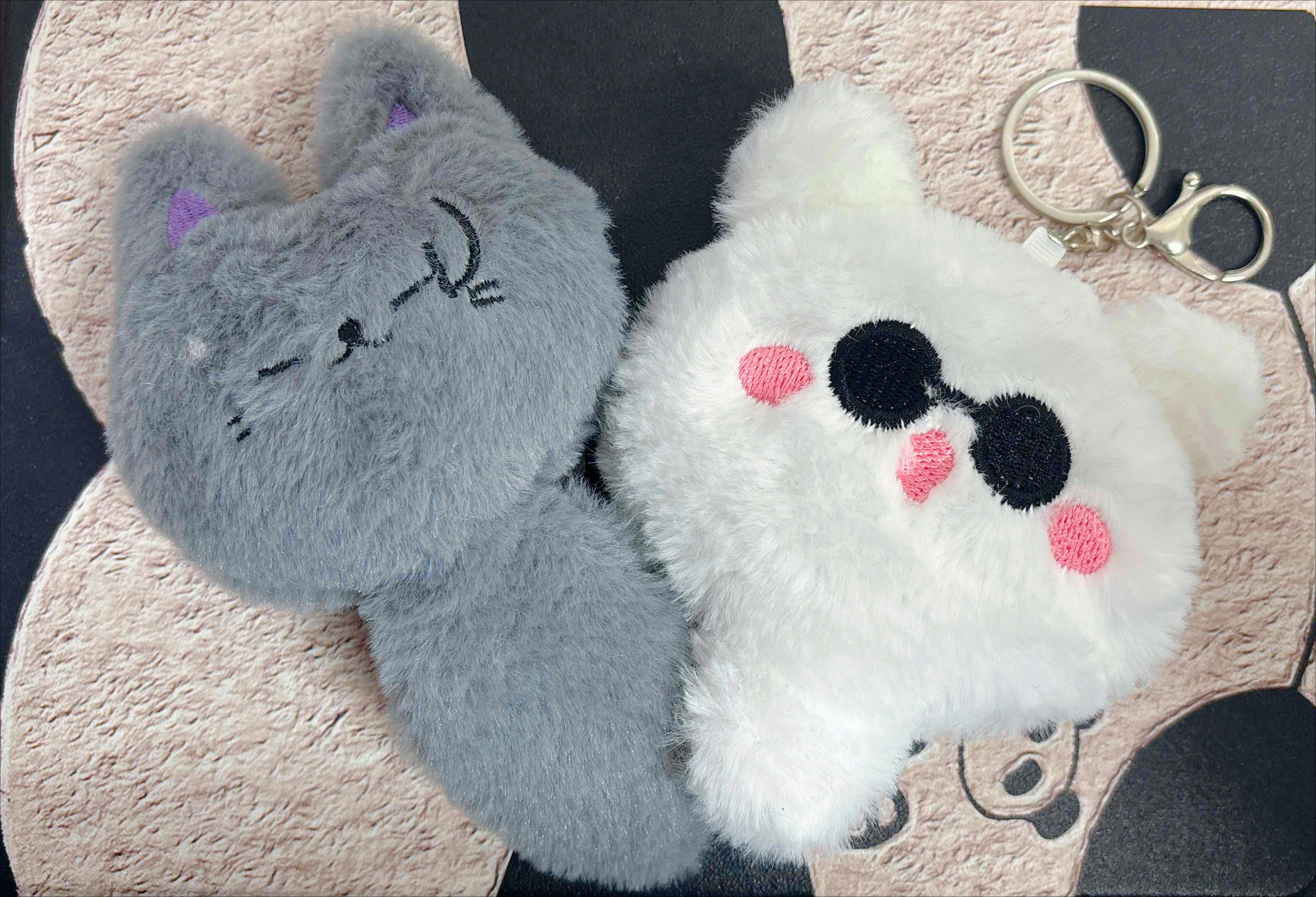 

Satoru Gojo Geto Suguru Cute Furry Cat Plush Doll Pendant Keyrings Accessories Anime Jujutsu Kaisen Key Chains Lovers Gifts