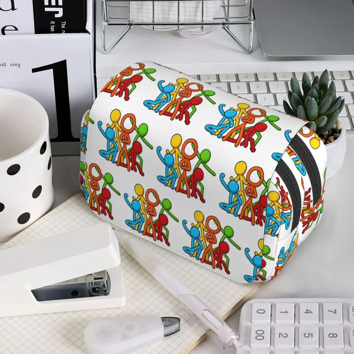 Estuche de Lápices Alan Animation Becker para Niños, Caja de Lápices Escolar, Bolsa para Lápices, Suministros de Papelería, Bolsa Porta Lápices