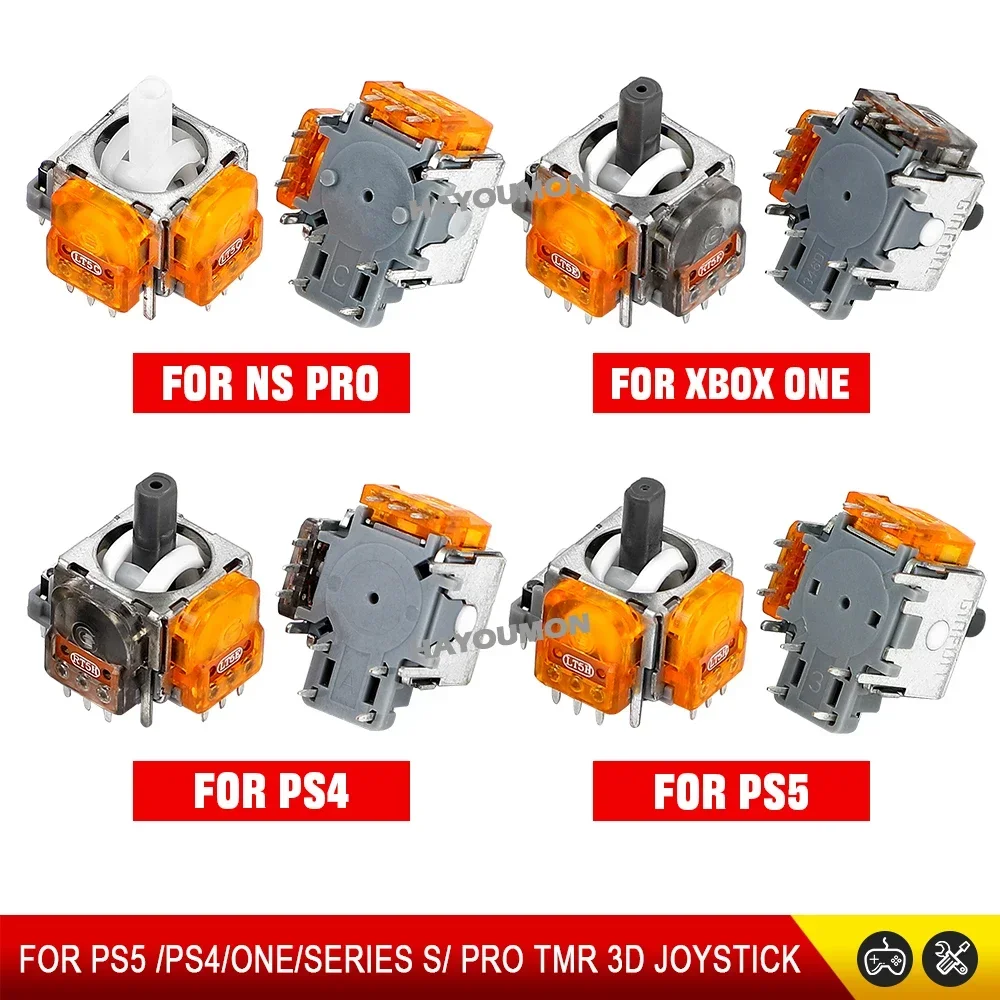 2/10 Peças de Substituição de Joystick com Efeito TMR, Stick Analógico 3D para Controle PS5 PS4 Xbox Series S Switch Pro, Acessórios de Jogo para Upgrade
