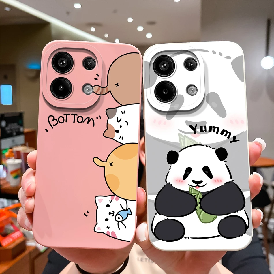 Case For Xiaomi Redmi Note 13 Pro Plus Phone Back Cover For Redmi Note13 Pro 13Pro+ Carcasa Soft Liquid Silicone Bumper Coque