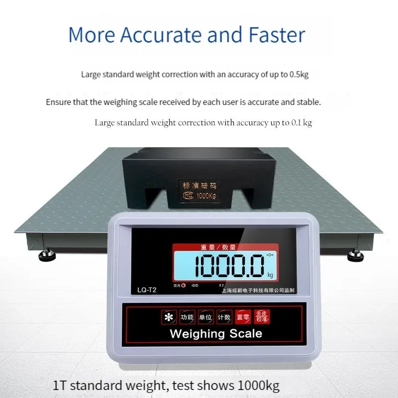 

Electronic Weighing Scale 1Tons Commercial 500kg Scale Industrial Weighing Electronic Scale Large Weighing Scale Small