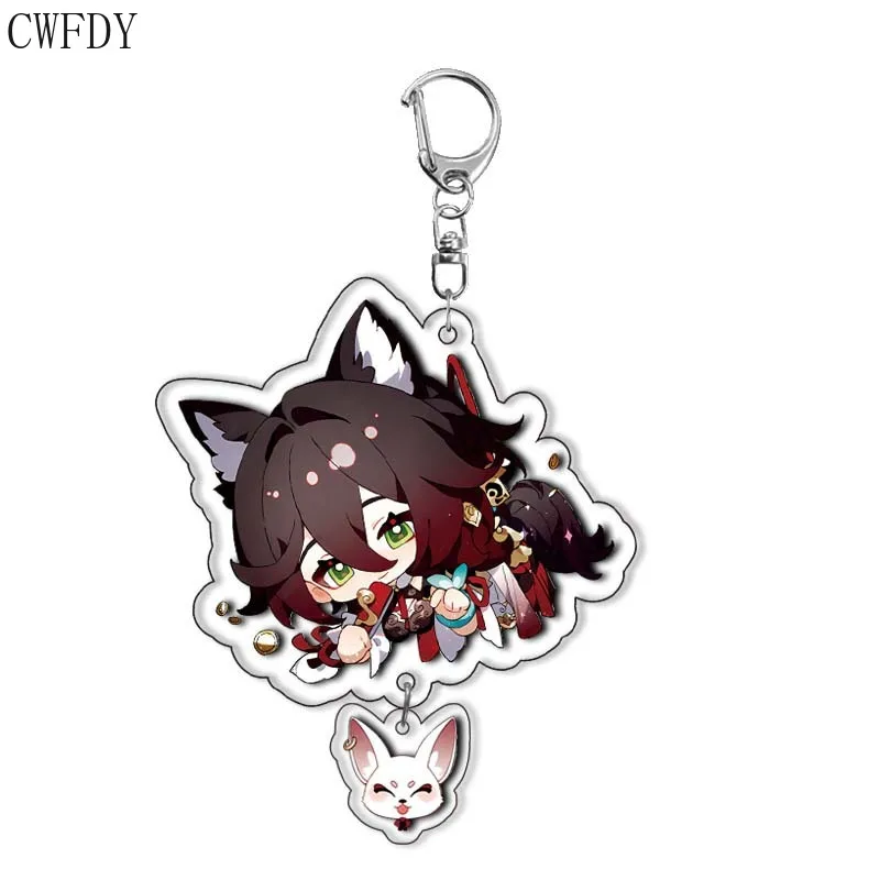 30pc/lot Game Honkai Star Rail Keychain For Women Men Cartoon Figures Arcylic Pendant Key Chain Jewelry Fashion Accessories Gift