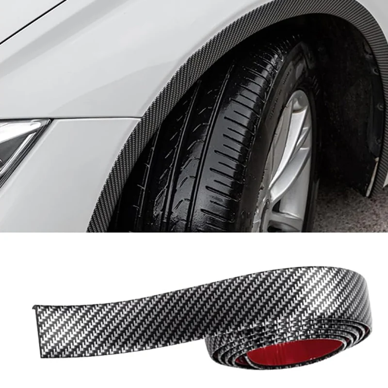

Универсальная защитная накладка на брызговик автомобиля, стиль карбонового волокна, защита от столкновений, защита края крыла для BMW, накладка на колесную арку.